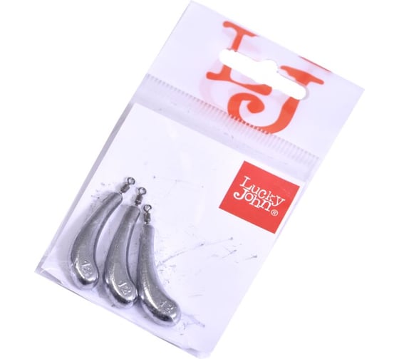 Груза LUCKY JOHN DROP SHOT BANANA 012г, 3шт LJDB-012
