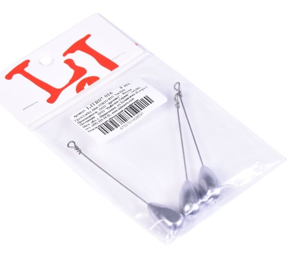 Груза LUCKY JOHN TOKIO RIG 7см, 16г, 3шт LJTR07-016 1