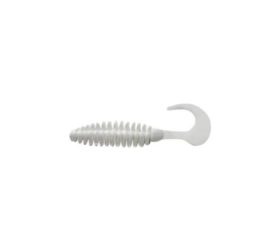Твистер Yaman PRO Battery Tail, р.5 inch, цвет #01 - White, упаковка 3 шт. YP-BT5-01-3