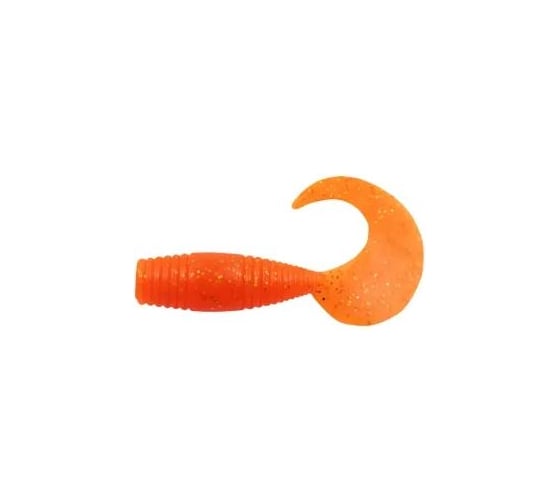Твистер Yaman PRO Spry Tail, р.1,5 inch, цвет #03 - Carrot gold flake, упаковка 10 шт. YP-ST15-03 1