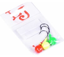 Джиг-головки LUCKY JOHN BALL MIX1 20.0г, RGY, кр.BN 003/0, 3шт LJBLJ-020MIX1