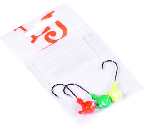 Джиг-головки LUCKY JOHN BALL MIX1 08.0г, RGY, кр.BN 001/0, 3шт LJBLJ-008MIX1