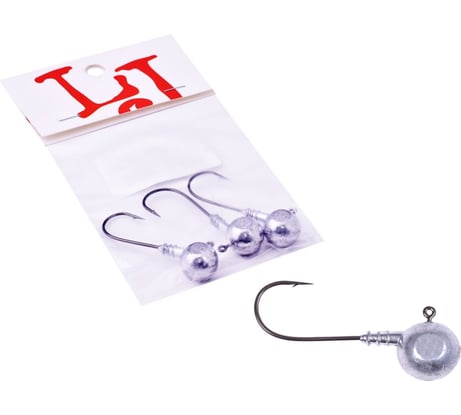 Джиг-головки LUCKY JOHN BALL 16.0г, кр.BN 003/0, 3шт LJBLJ-016