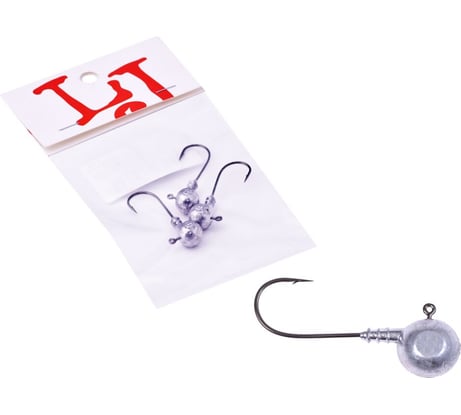 Джиг-головки LUCKY JOHN BALL 06.0г, кр.BN 001/0, 3шт LJBLJ-006