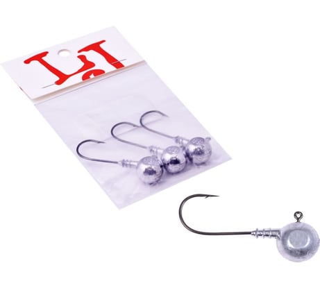 Джиг-головки LUCKY JOHN BALL 18.0г, кр.BN 003/0, 3шт LJBLJ-018