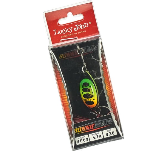 Вращающаяся блесна LUCKY JOHN BONNIE BLADE 02, 04.3г, цвет 008, в блистере LJBB02-008
