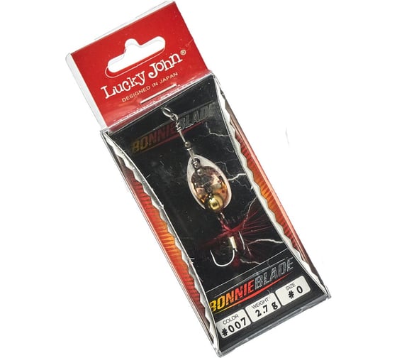 Вращающаяся блесна LUCKY JOHN BONNIE BLADE 00, 02.7г, цвет 007, в блистере LJBB00-007
