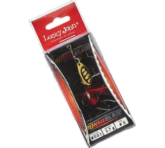 Вращающаяся блесна LUCKY JOHN BONNIE BLADE 00, 02.7г, цвет 001, в блистере LJBB00-001