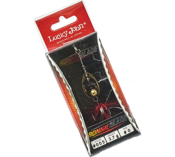 Вращающаяся блесна LUCKY JOHN BONNIE BLADE 00, 02.7г, цвет 005, в блистере LJBB00-005