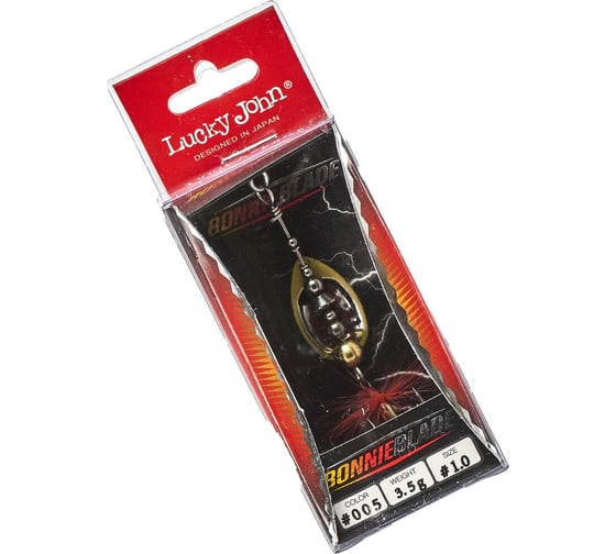 Вращающаяся блесна LUCKY JOHN BONNIE BLADE 01, 3.5г, цвет 005, в блистере LJBB01-005