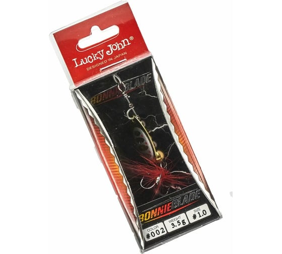 Вращающаяся блесна LUCKY JOHN BONNIE BLADE 01, 3.5г, цвет 002, в блистере LJBB01-002
