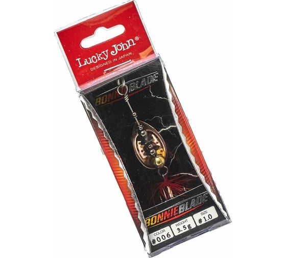 Вращающаяся блесна LUCKY JOHN BONNIE BLADE 01, 3.5г, цвет 006, в блистере LJBB01-006