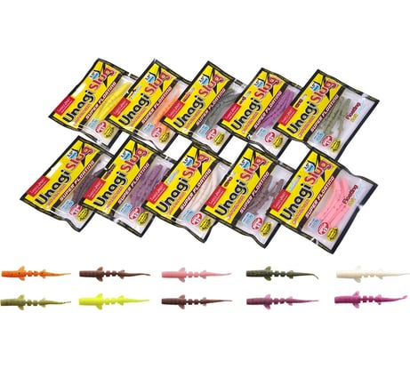 Съедобные плавающие слаги LUCKY JOHN LJ Pro Series UNAGI SLUG 3.5in 08.89 //01SET 50 шт. 140306-01SET
