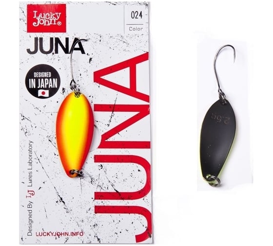 Колеблющаяся блесна LUCKY JOHN JUNA, длина 39 мм, 05.0г, цвет 024 LJJU50-024