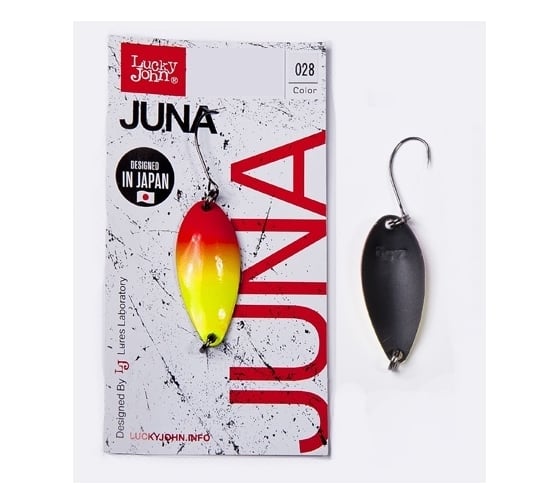 Колеблющаяся блесна LUCKY JOHN JUNA, длина 39 мм, 05.0г, цвет 028 LJJU50-028