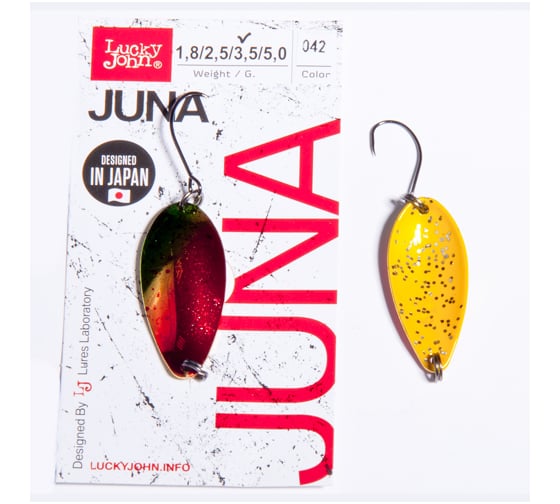 Колеблющаяся блесна LUCKY JOHN JUNA, длина 30 мм, 02.5г, цвет 042 LJJU25-042