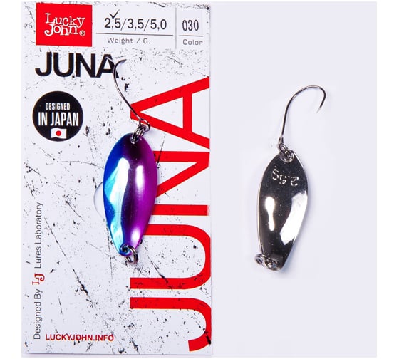 Колеблющаяся блесна LUCKY JOHN JUNA, длина 30 мм, 02.5г, цвет 030 LJJU25-030