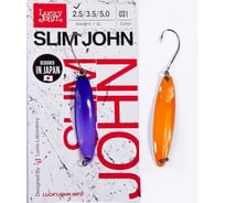 Колеблющаяся блесна LUCKY JOHN SLIM JOHN, длина 37 мм, 02.5г, цвет 031 LJSJ25-031