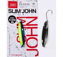 Колеблющаяся блесна LUCKY JOHN SLIM JOHN, длина 37 мм, 02.5г, цвет 021 LJSJ25-021