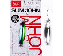 Колеблющаяся блесна LUCKY JOHN SLIM JOHN, длина 37 мм, 02.5г, цвет 032 LJSJ25-032