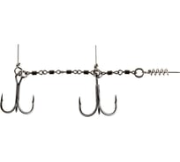 Стальная оснастка LUCKY JOHN STINGER POWER CHAIN 3.5+5.5см, оснащена тройниками №02/0+№1/0 1шт. LJP7402-M