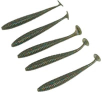 Съедобные искусственные виброхвосты LUCKY JOHN LJ Pro Series S-SHAD TAIL 3.8in, цвет F08, 5шт. 140145-F08