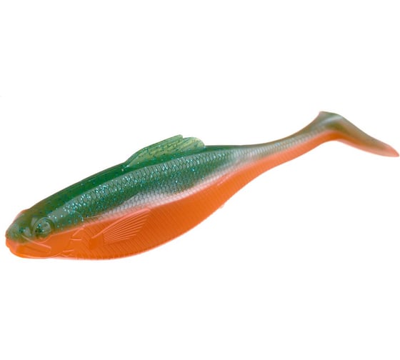 Съедобные искусственные виброхвосты LUCKY JOHN LJ Pro Series ROACH PADDLE TAIL 5.0in, цвет G06, 4шт. 140181-G06 1