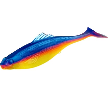 Съедобные искусственные виброхвосты LUCKY JOHN LJ Pro Series ROACH PADDLE TAIL 5.0in, цвет G04, 4шт. 140181-G04