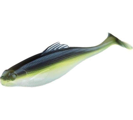 Съедобные искусственные виброхвосты LUCKY JOHN LJ Pro Series ROACH PADDLE TAIL 5.0in, цвет G02, 4шт. 140181-G02