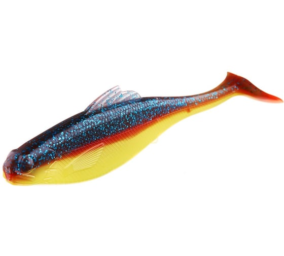Съедобные искусственные виброхвосты LUCKY JOHN LJ Pro Series ROACH PADDLE TAIL 5.0in, цвет G05, 4шт. 140181-G05 1