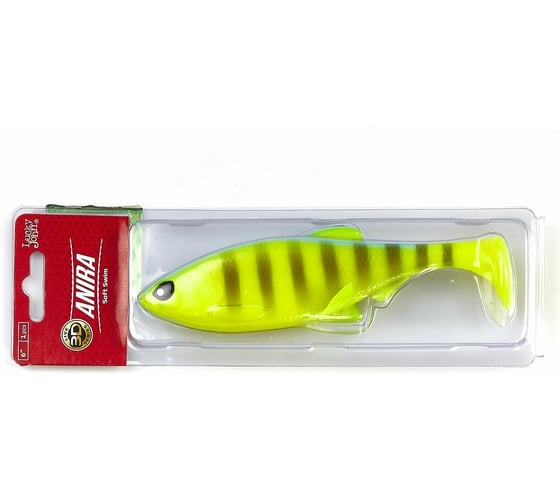 Виброхвосты LUCKY JOHN LJ 3D Series ANIRA SOFT SWIM 6,0in, цвет A02 1шт. 140415-A02
