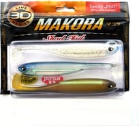 Виброхвосты LUCKY JOHN LJ 3D Series MAKORA SHAD TAIL 6.0in, цвет MIX1, 3шт. 140412-MIX1