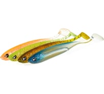 Виброхвосты LUCKY JOHN LJ 3D Series MAKORA SHAD TAIL 5.0in, цвет MIX1, 4шт. 140410-MIX1