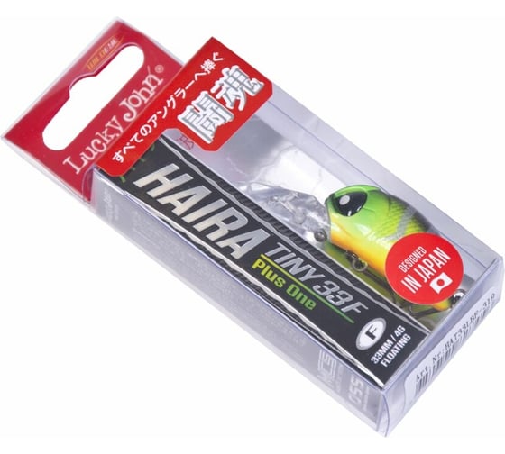 Плавающий воблер LUCKY JOHN LJ Pro Series HAIRA TINY LBF 03.30/319 Plus Foot HAT33LBF-319