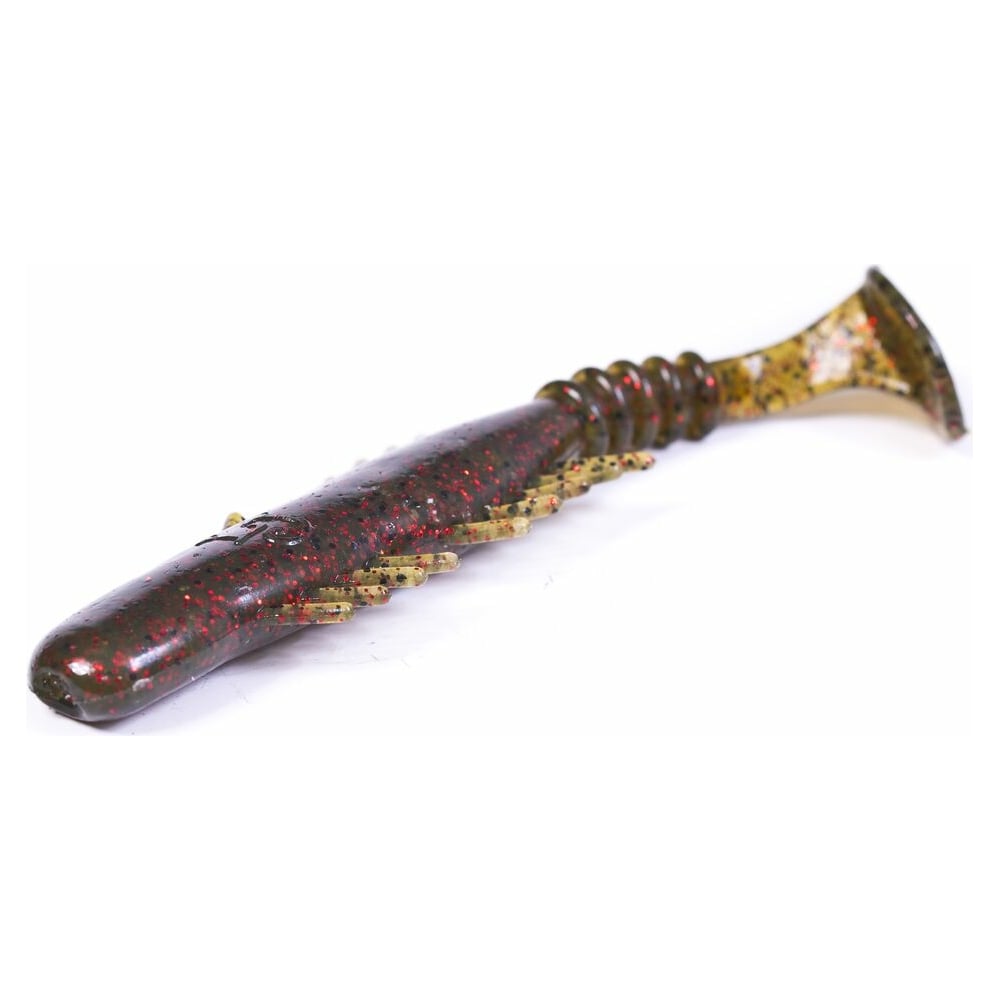 Esca Morbida Lucky John Bugsy Shad 2.8 E 3.9, Commestibile Profumo Gamberetti, Multicolore