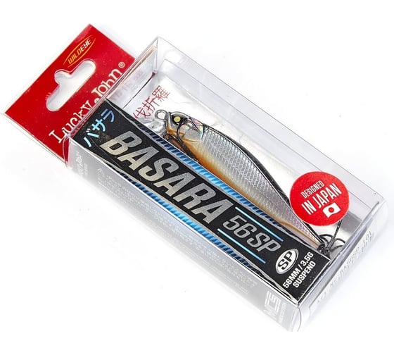 Воблер-суспендер LUCKY JOHN LJ Pro Series BASARA SP 05.60, цвет 101 BA56SP-101