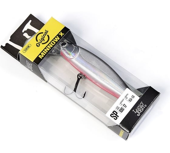 Воблер-суспендер LUCKY JOHN LJ Original MINNOW X 10.00, цвет A82 LJO0810SP-A82