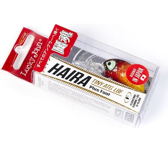 Плавающий воблер LUCKY JOHN LJ Pro Series HAIRA TINY ATG LBF Plus Foot 03.30/912 HATR33LBF-912