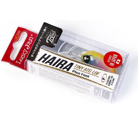 Плавающий воблер LUCKY JOHN LJ Pro Series HAIRA TINY ATG LBF Plus Foot 03.30/804 HATR33LBF-804