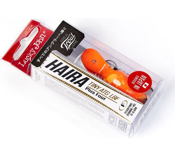 Плавающий воблер LUCKY JOHN LJ Pro Series HAIRA TINY ATG LBF Plus Foot 03.30/802 HATR33LBF-802