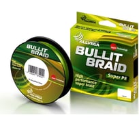 Плетёный шнур ALLVEGA Bullit Braid 135м, флуо-жёлтый, 0.14мм, 8.4кг BB135Y14