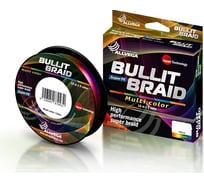 Плетёный шнур ALLVEGA Bullit Braid 150м, мультиколор, 0.18мм, 12.2кг BB150MC18
