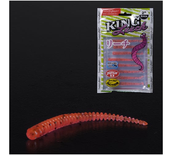 Съедобные искусственные слаги LUCKY JOHN LJ Pro Series KING LEECH 2.0in /052 9шт. 140152-052 1