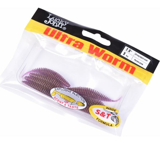 Съедобные искусственные слаги LUCKY JOHN LJ Pro Series ULTRAWORM 2,0in /S13 9шт. 140193-S13
