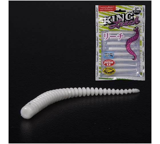 Съедобные искусственные слаги LUCKY JOHN LJ Pro Series KING LEECH 2.0in /033 9шт. 140152-033 1
