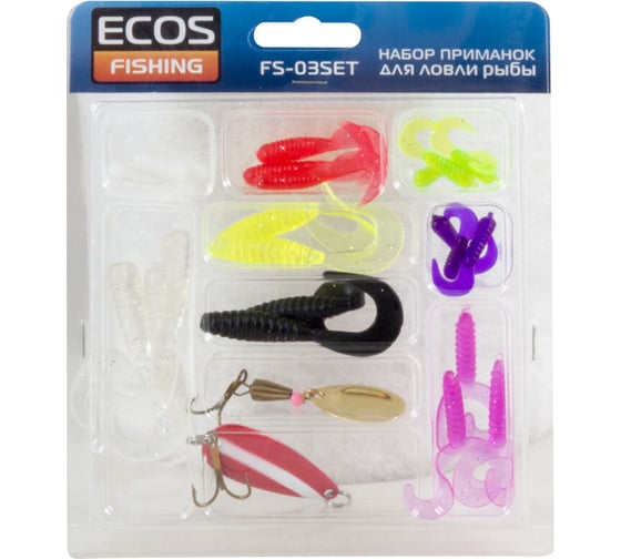 Набор приманок для ловли рыбы Ecos FS-03SET 324003