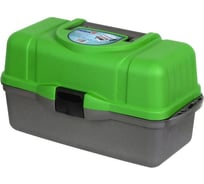 Helios Ящик рыболова трехполочный зеленый 00000081686