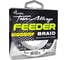 Плетеный шнур ALLVEGA Feeder Braid, 150 м, 0.08 мм, 4.93 кг, темно-оливковый FBOL08 1