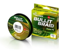 Плетеный шнур ALLVEGA Bullit Braid, 92 м, флуо-желтый, 0.08 мм, 4.5 кг BB92Y08