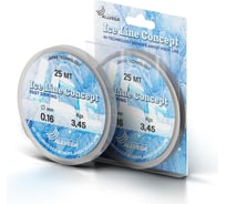 Монофильная леска ALLVEGA Ice Line Concept, 25 м, 0.16 мм, 3.45 кг, прозрачная LILC2516